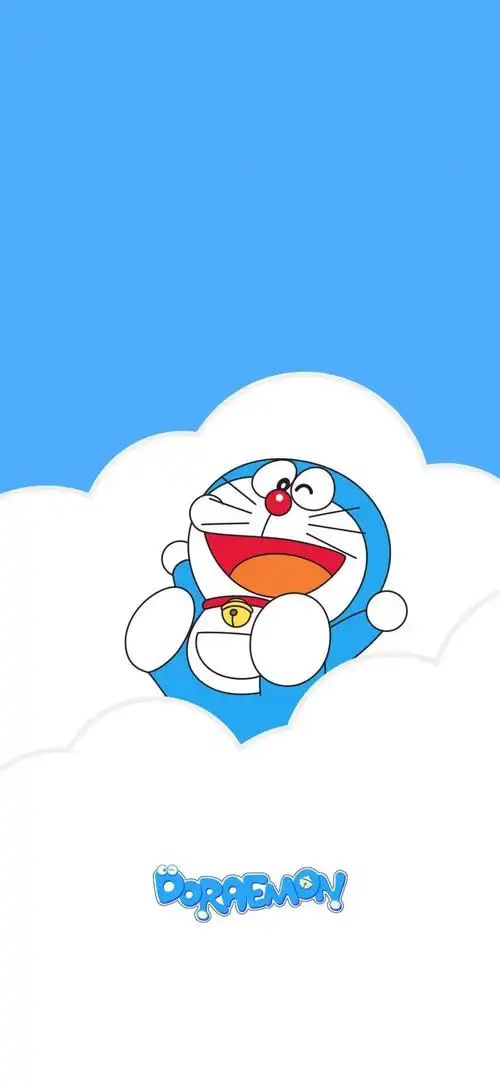 哆啦a梦简约锁屏