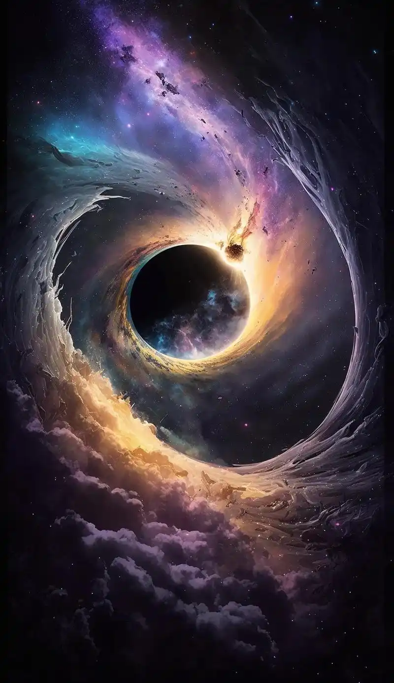ai绘画,吞噬星空,宇宙黑洞,原创壁纸.拿图抖音搜索"神图君 - 抖音
