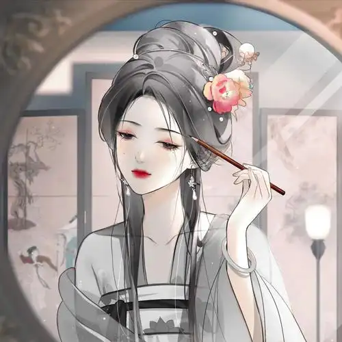 唯美古风头像"风花雪月,不及姑娘玉颜"