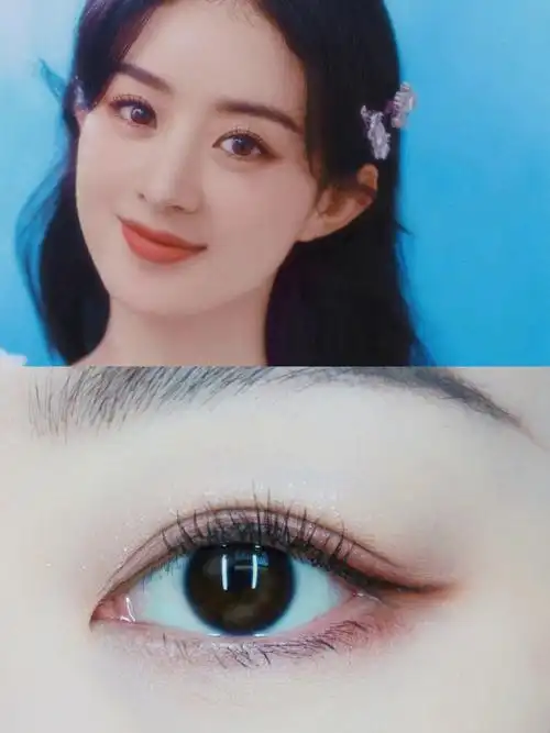 浅试一下赵丽颖直播红棕丝绒甜心妆简单