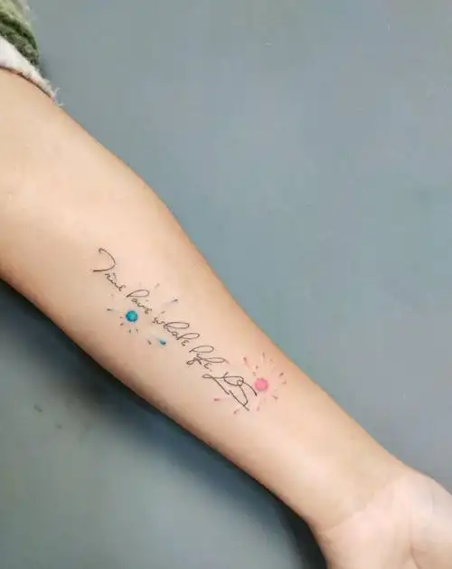 英文小纹身图片_手部手臂水墨图腾纹身图案