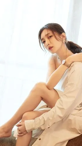 江疏影魅力迷人写真手机壁纸