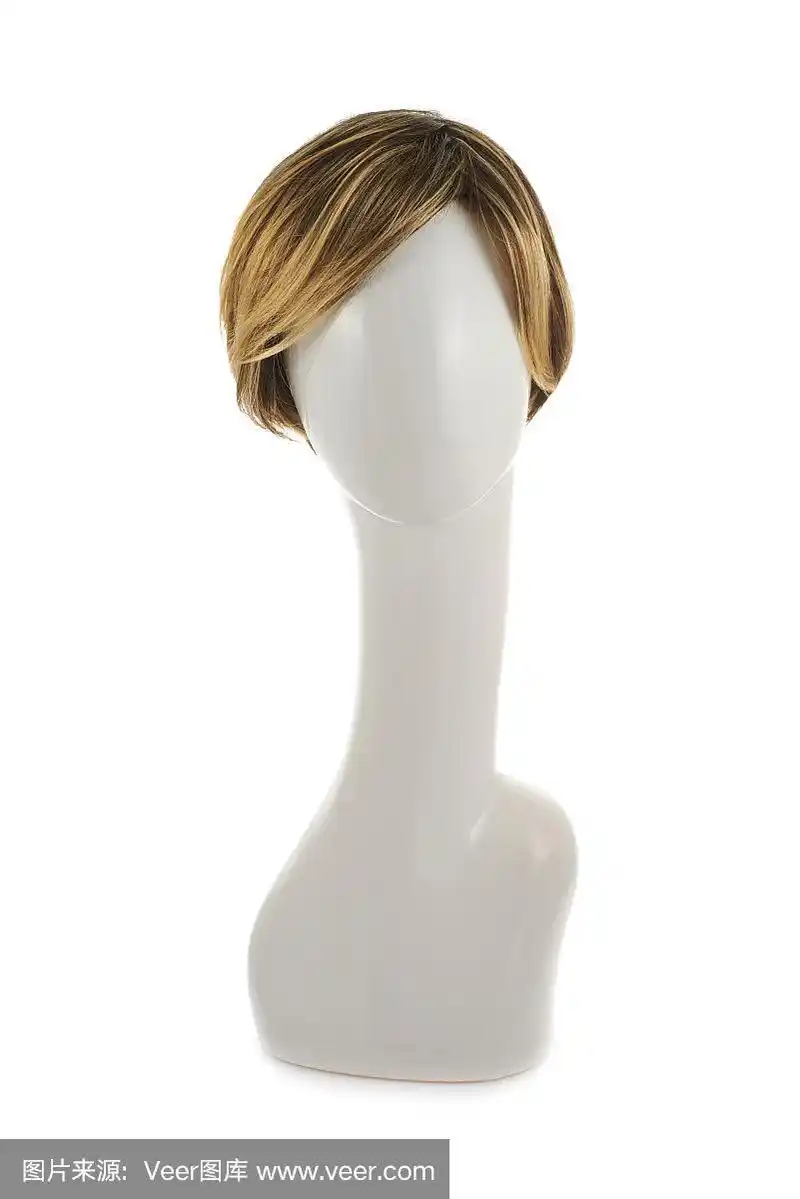 假发戴在人体模型头上