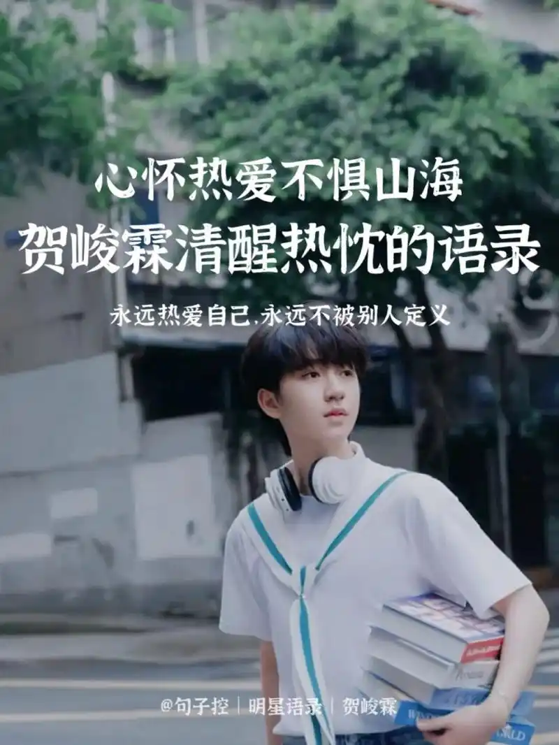 贺峻霖经典语录|心怀热爱,不惧山海78 [打call]今天整理了小贺的