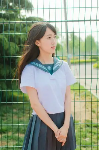 毕业季小学妹校服清新萌动人心最美学生妹制服诱惑美女图