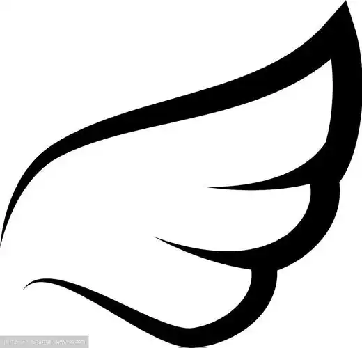 翅膀天使飞天堂图标图形