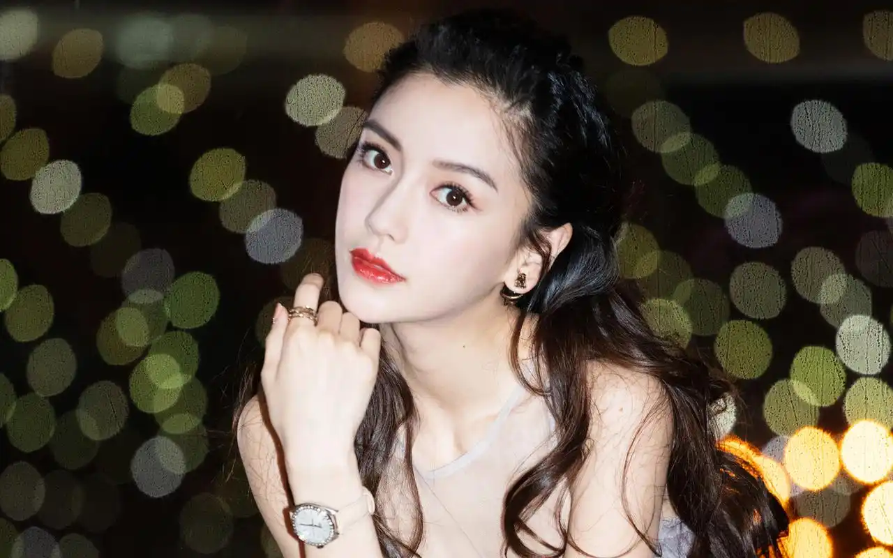 angelababy浅色纱裙性感图片桌面壁纸高清大图预览1920x1200_大陆明星
