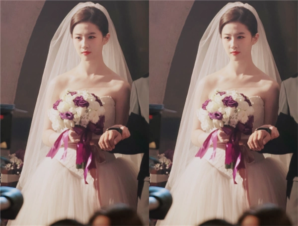 有一种"惊艳"叫刘亦菲穿婚纱!一袭纱裙展露真实美,气质超能打