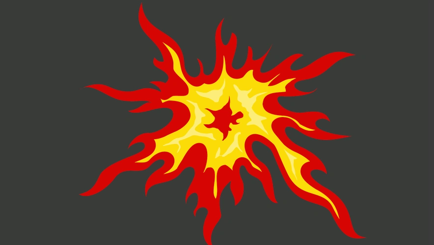 二维卡通火焰动画特效透明素材