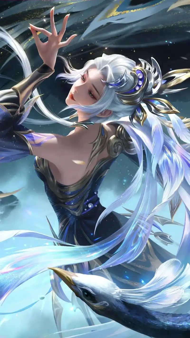 王者荣耀虞姬星传说黛羽霜翎.#虞姬星传说黛羽霜翎  高清海报 - 抖音