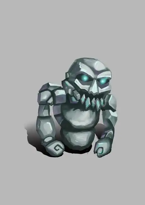 手绘石头人 狼人