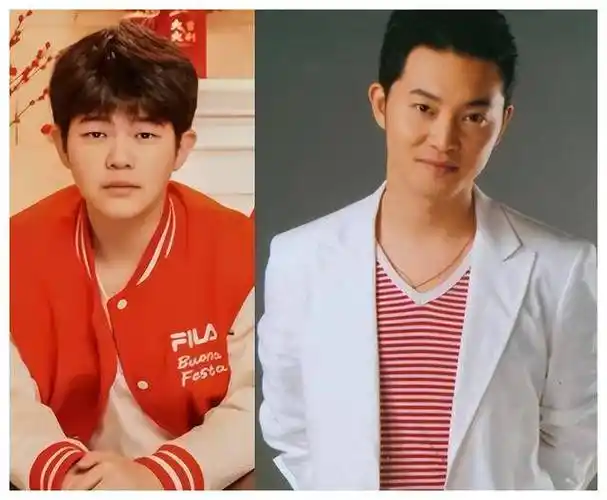 胡可晒家庭新年照,安吉变声校草基因开始凸显,鱼儿却越长越粗犷_沙溢