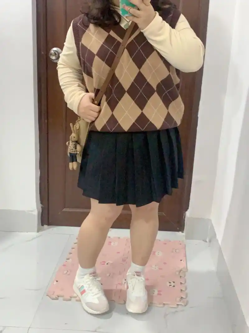 150cm 130斤|小个子女生开春学院风穿搭6015 小个子女生一定要穿