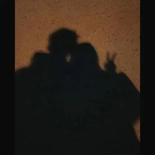 情侣影子拍照