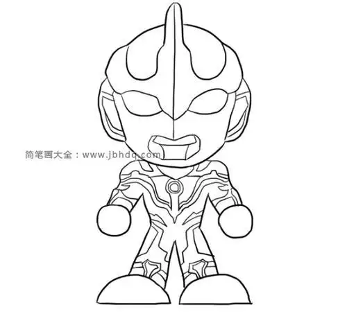 小林简笔画银河维克特利奥特曼