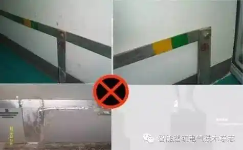 变电室明设接地干线距地面高度250-300mm,与建筑物墙壁间的间隙10