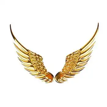 金属3d立体车贴车标贴天使之翼翅膀车标装饰贴车尾标车身贴车尾贴