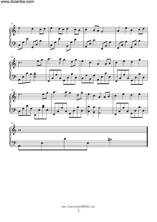 钢琴谱星月神话