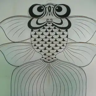 潍坊风筝 教育风筝 空白金鱼风筝 涂鸦风筝 可在上面画儿童学校用