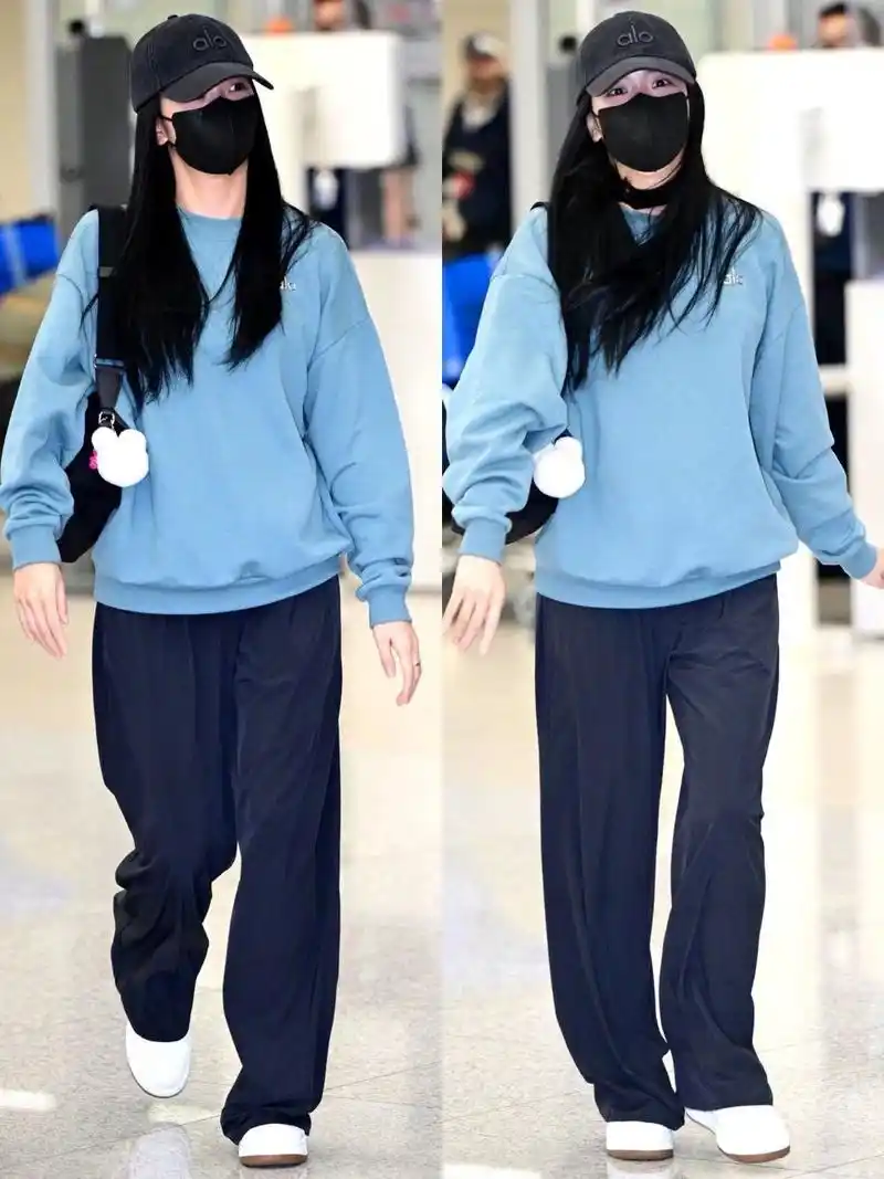 blackpink jisoo今日份机场街拍| 像只小兔子 blackpink jisoo今日份