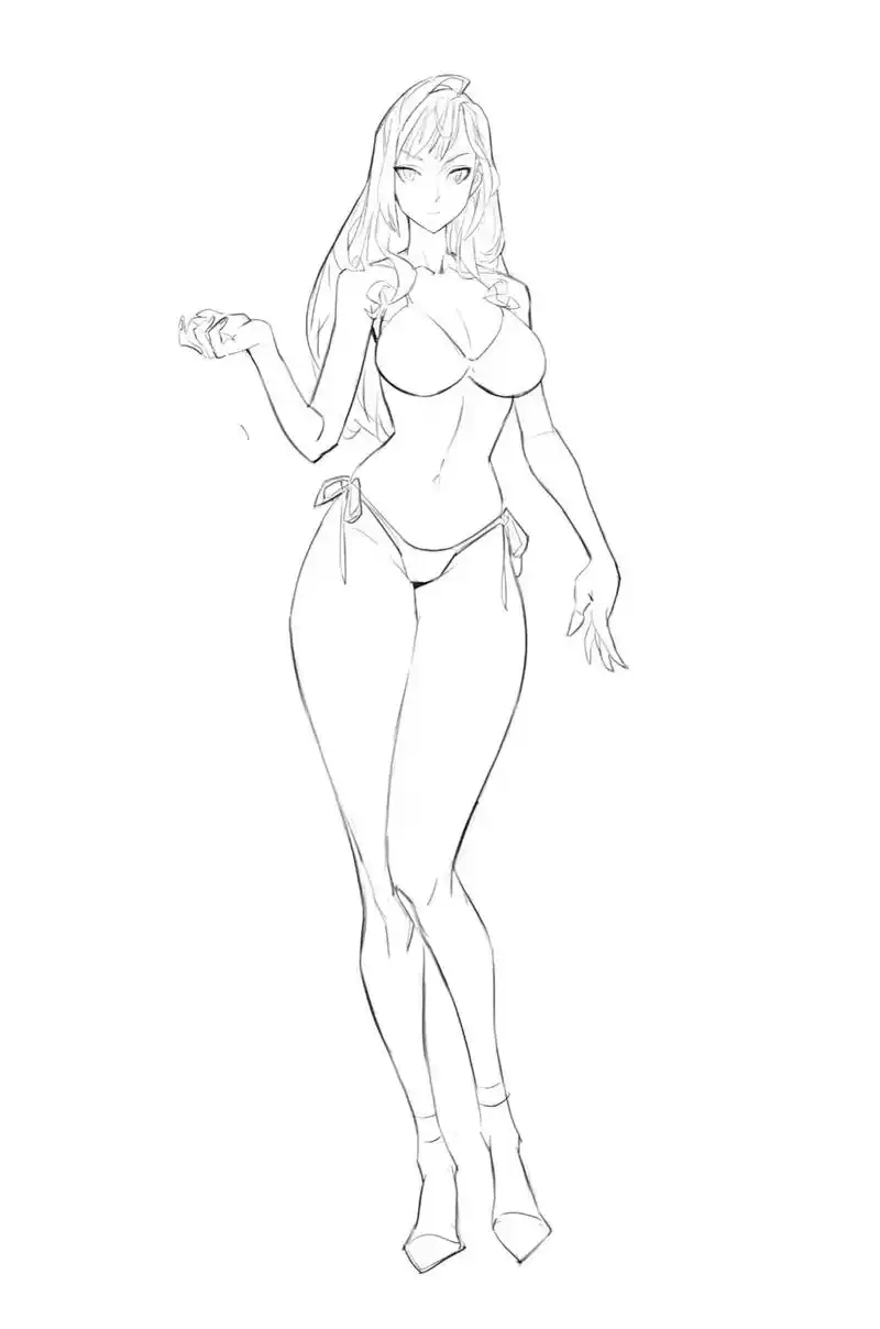 一些基础课的人体演示.#原画设计 #动漫绘画 #二次元 #动 - 抖音