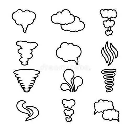 水蒸气卡通简笔画