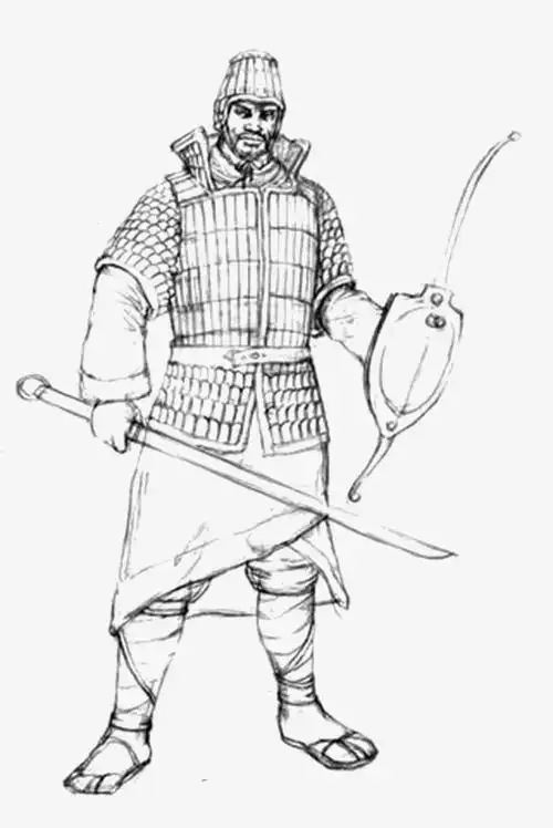 怎么画古代的士兵简笔画照着学就行了古代将军怎么画古代将军简笔画