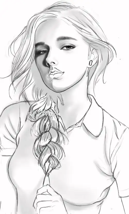 人物肖像画习作