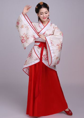 大唐喜乐牛新款汉服女装古装演出服装女汉服女中国风表演服班服广袖流