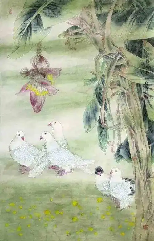 形色水墨各有千秋樊萍工笔花鸟画