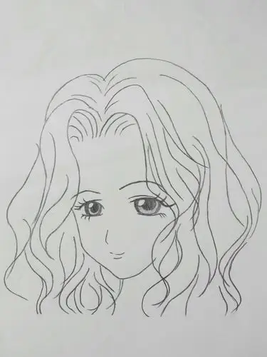 初中画的…那时候觉得这个小姐姐真好看呀