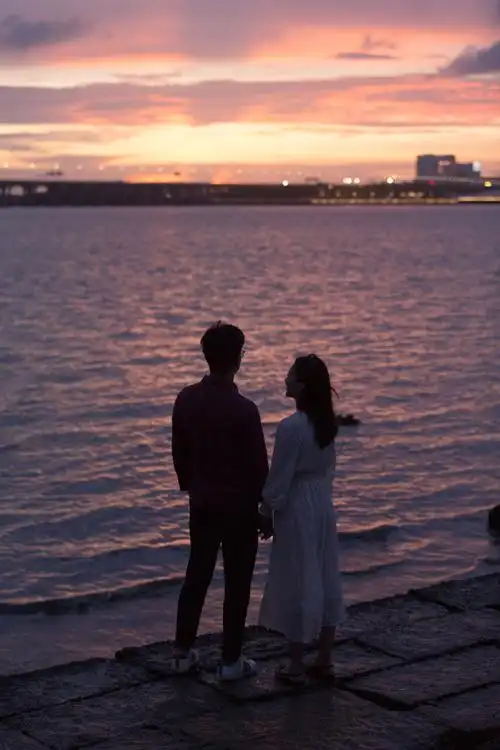 与你同行拥抱黄昏深圳情侣写真广州情侣写真