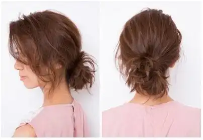 低丸子头扎法步骤图解 只需五步就搞定! - 7丽女性网