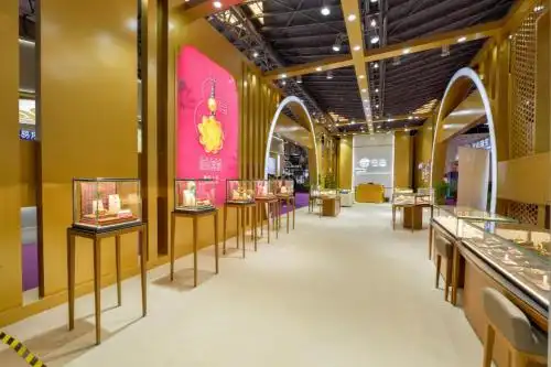 2019年上海国际珠宝展现场老庙以古韵经典演绎国潮新风尚