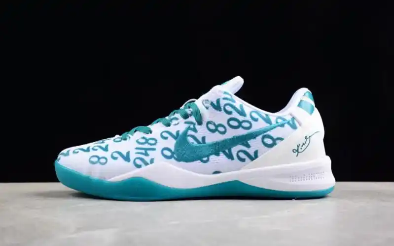 耐克 nike kobe 8 protro white radiant emerald 科比八代低帮篮球鞋