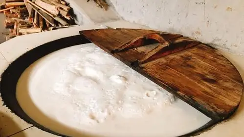 (要记得剩下一大盆生豆浆,后面需要的)