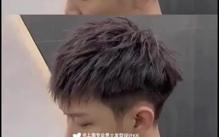 锡纸烫发型钢夹烫男性头发服帖问题_气垫烫