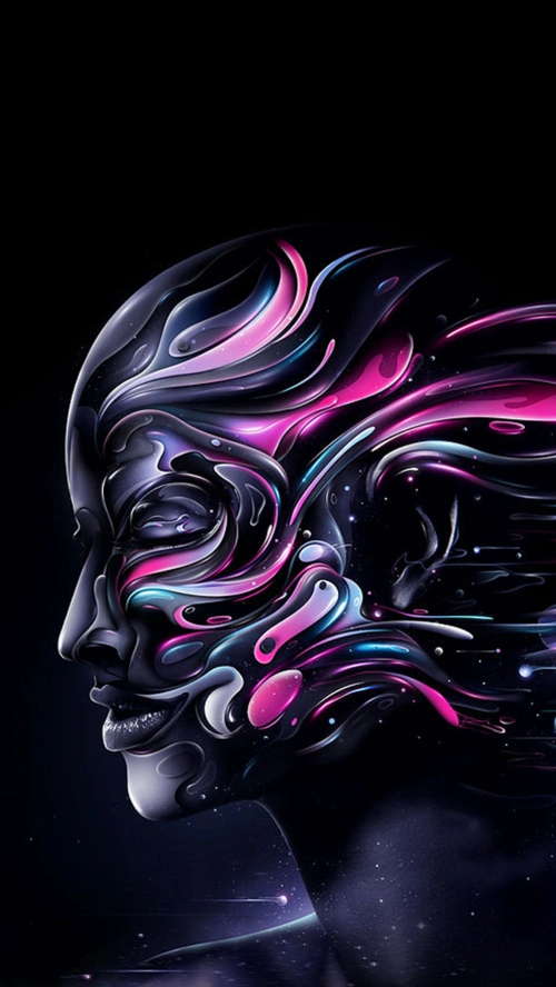 绚丽的彩色羽毛,锁屏图片,高清手机壁纸-回车桌面