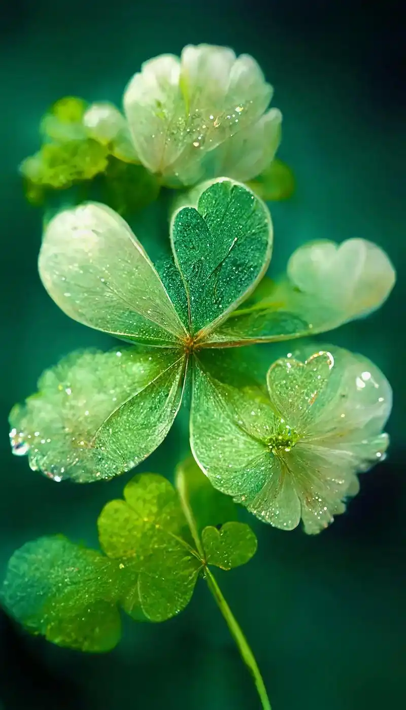 四叶草象征着吉祥和好运,找到四叶草便 找到了幸福,一叶代表希 - 抖音