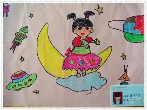 我的梦儿童简笔画