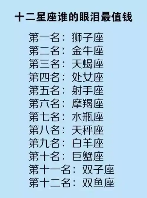 金牛座是一个性情十分顽强从不会容易掉眼泪的星座,他们确定一件工作