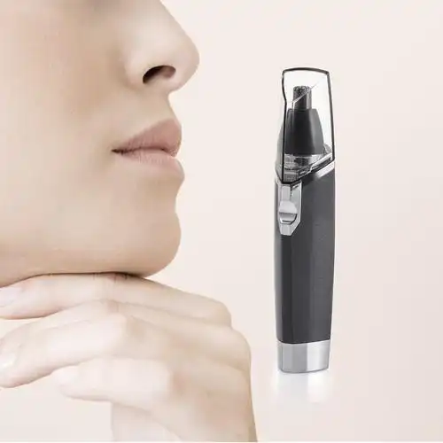 灰色电动鼻毛修剪器鼻孔剃毛器