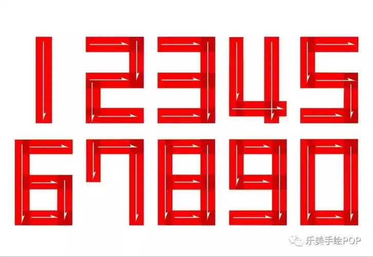手绘pop海报数字怎么写显得很有水平