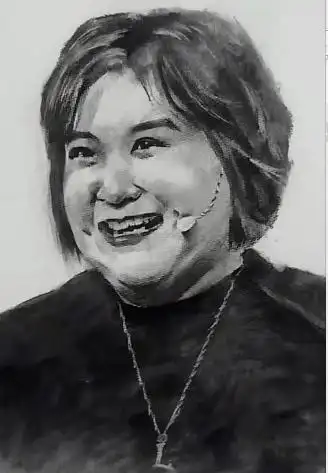 美术生画贾玲素描像,画风清奇,网友直言:玲姐你可别介意_同学_作品