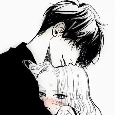 情侣头像两人一起两张高清动漫简单的喜欢平凡中的陪伴