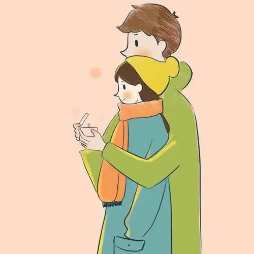 冬天温暖伴侣_微信情侣头像图片_扣扣居