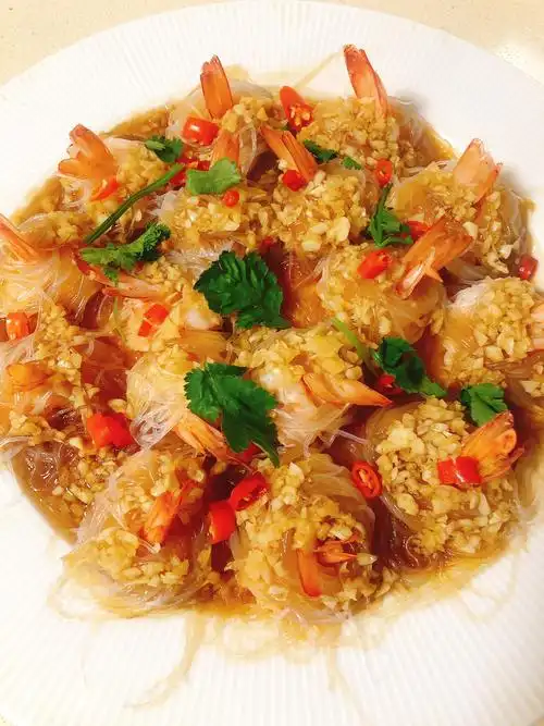 低脂蒜蓉粉丝虾球