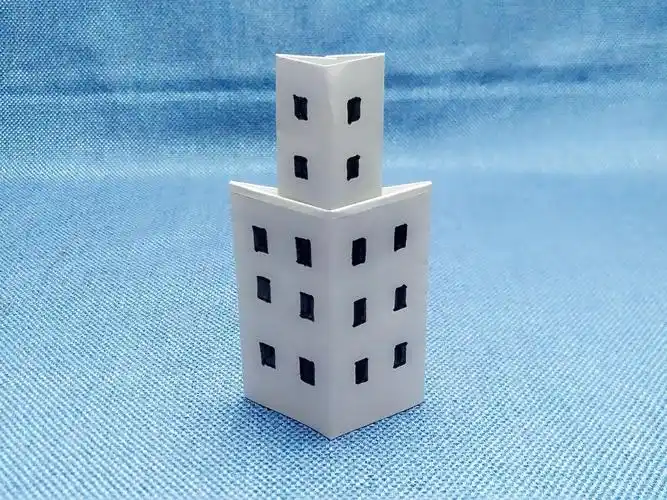 手工制作 b>楼房折纸 /b>
