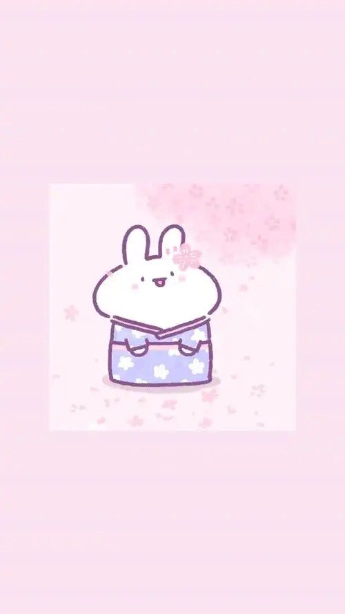 可爱萌兔卡通手机壁纸图片