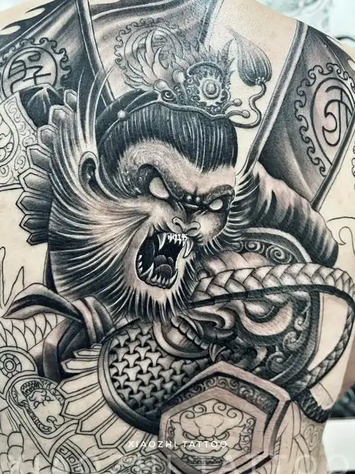 满背纹身 齐天大圣